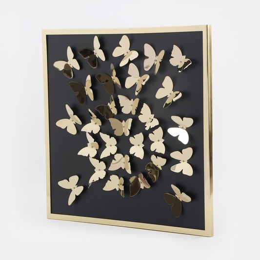 Butterfly Framed Metal Wall Art