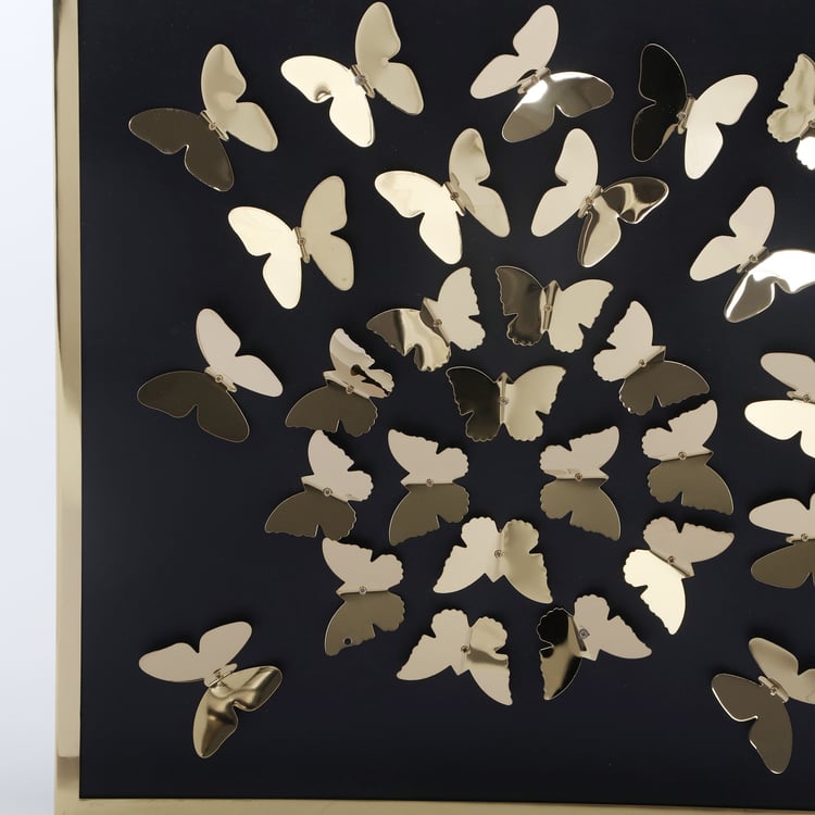 Butterfly Framed Metal Wall Art