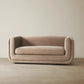 Beige Velvet 2-Seater Sofa