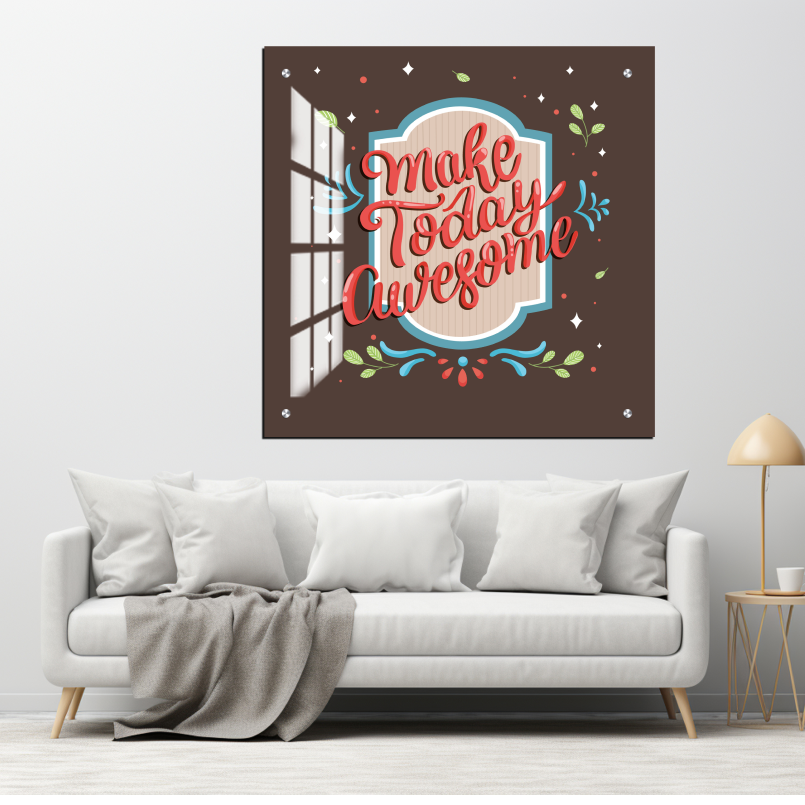 Make Today Awesome Wood Print Wall Art