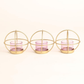 Set Of 3 Circle Votive Candle Holders