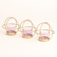 Set Of 3 Circle Votive Candle Holders