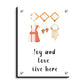 Joy and Love Live Here Wood Print Wall Art