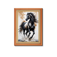 Energetic Horse Wood Print Wall Art 18x23 Inches