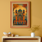 Ancient Mughal Architecture Mehal  Wood Print Wall Art 18x23 Inches