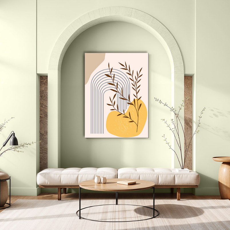 Botanical Wood Print Wall Art Boho