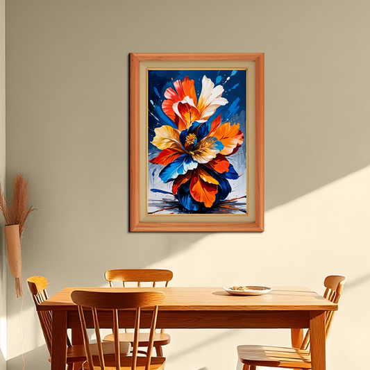 Bunch Of Flowers Wood Print Wall Art 18x23 Inches