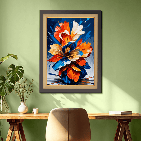 Bunch Of Flowers Wood Print Wall Art 18x23 Inches