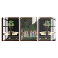 Set of 3 Gopis' Dance and Sacred Cow Pichwai Wood Print Wall Art