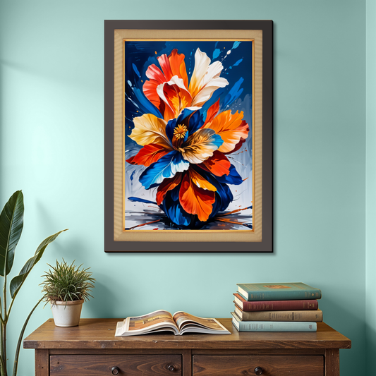 Bunch Of Flowers Wood Print Wall Art 18x23 Inches