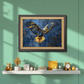 Flying Eagle Wood Print Wall Art 23x17.5 Inches