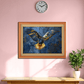 Flying Eagle Wood Print Wall Art 23x17.5 Inches