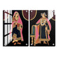 Queen and King Royal Wood Print Wall Art Set of 2