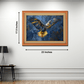 Flying Eagle Wood Print Wall Art 23x17.5 Inches