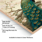 Set of 3 Peacock and Tree Wood Print Wall Art