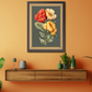 Colorful Flowers Wood Print Wall Art 18x23 Inches