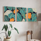 Colorful Abstract Wood Print Wall Art Set of 3