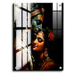 Radha Krishna Watercolor Wood Print Wall Art