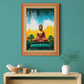 Buddha Chanting With Colorful Background Wood Print Wall Art 18x23 Inches