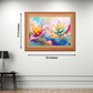 Colorful Digital Flowers Wood Print Wall Art 23x18 Inches