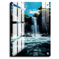 Waterfall With Nature Landscape Wood Print Wall Art