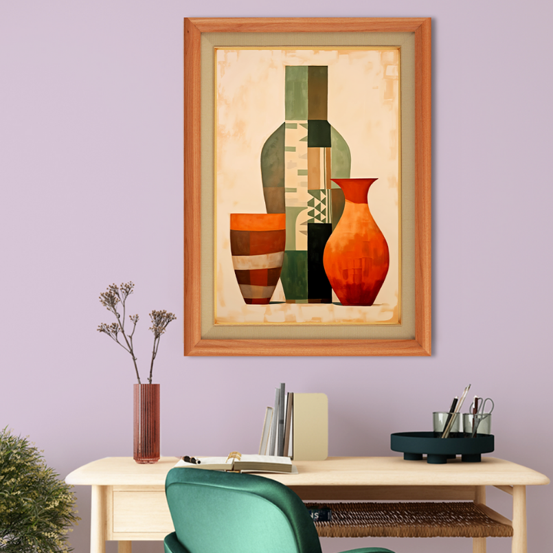 Still Life Boho Vibes Wood Print Wall Art 18x23 Inches