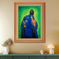 Indian Village Women Wood Print Wall Art 18x23 Inches