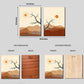 Sunset and Sunrise Boho Wood Print Wall Art Set of 2