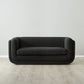 Black Boucle 2-Seater Sofa