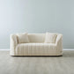 Cream Fabric 2-Seater Luxurious Sofa