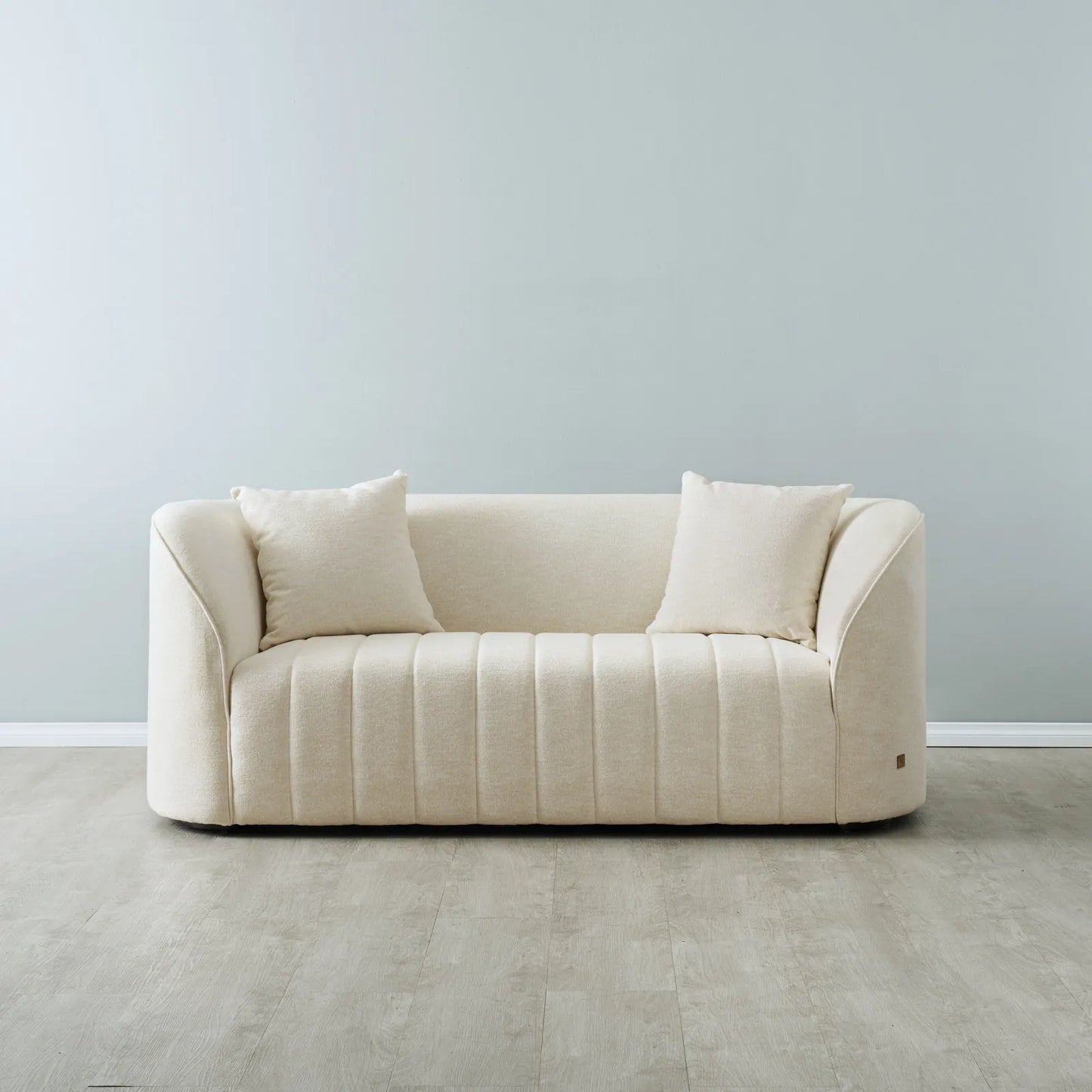 Cream Fabric 2-Seater Luxurious Sofa