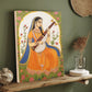 Maa Saraswati Ji Modern Wood Print Wall Art