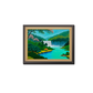 Nature With Waterfall Landscape Wood Print Wall Art 23x17.5 Inches