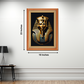 Egyptian Warrior Totankamôna Wood Print Wall Art 18x23 Inches