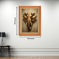 Metallic Elephant Wood Print Wall Art 18x23 Inches