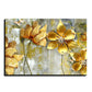 Flowers 3D Gold Art Luxury Wall Painting