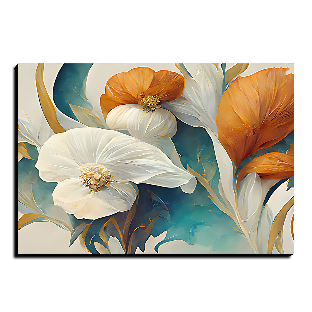 Colorful Flowers Luxury Wall Art Painting