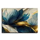 Blue Large Flowers Freedom Luxury Wall Painting