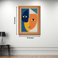 Vibrant Polygon Abstract Face Wood Print Wall Art 18x23 Inches