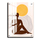 Yoga Wood Print Wall Art Boho