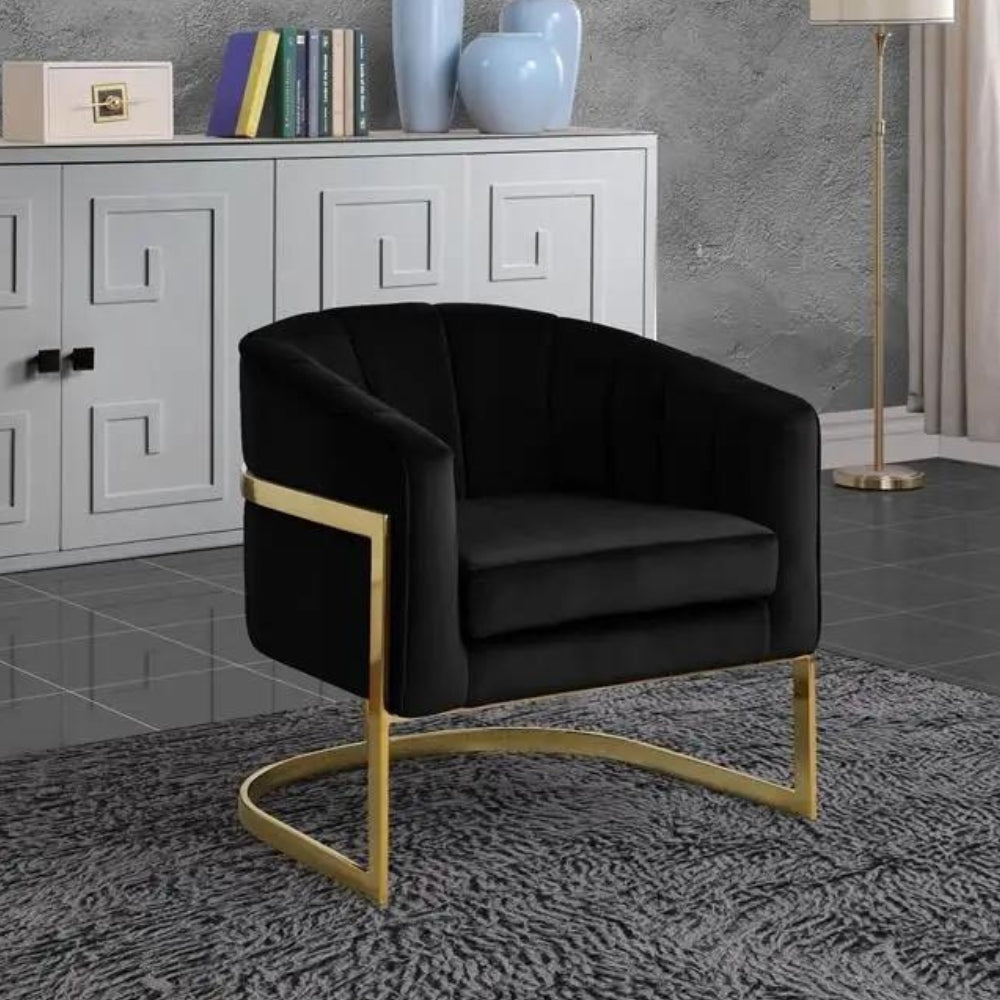 Modern Chair Gold Stainless Steel Armchair Sofa