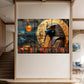 Egyptian Pharaoh With a Snake on His Head Wood Print Luxury Wall Tiles Set