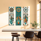 Set Of Three Dream Catcher Printable Wood Print Wall Art 12X36 Inches