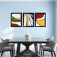 Set Of Three Abstract Line Wood Print Wall Art 18X23 Inches