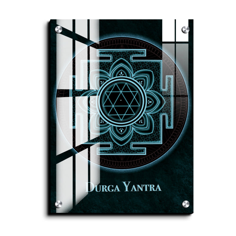 Durga Yantra Wood Print Wall Art