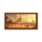 Ancient Egypt Pyramid Canvas Wood Print Wooden Luxury Wall Tiles Set