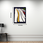 Set Of Three Abstract Line Wood Print Wall Art 18X23 Inches