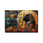 Egyptian Pharaoh With a Snake on His Head Wood Print Luxury Wall Tiles Set