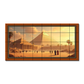 Ancient Egypt Pyramid Canvas Wood Print Wooden Luxury Wall Tiles Set