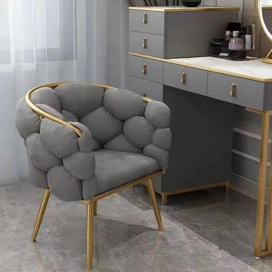 Premium Design Seat With Gold Legs Armchair